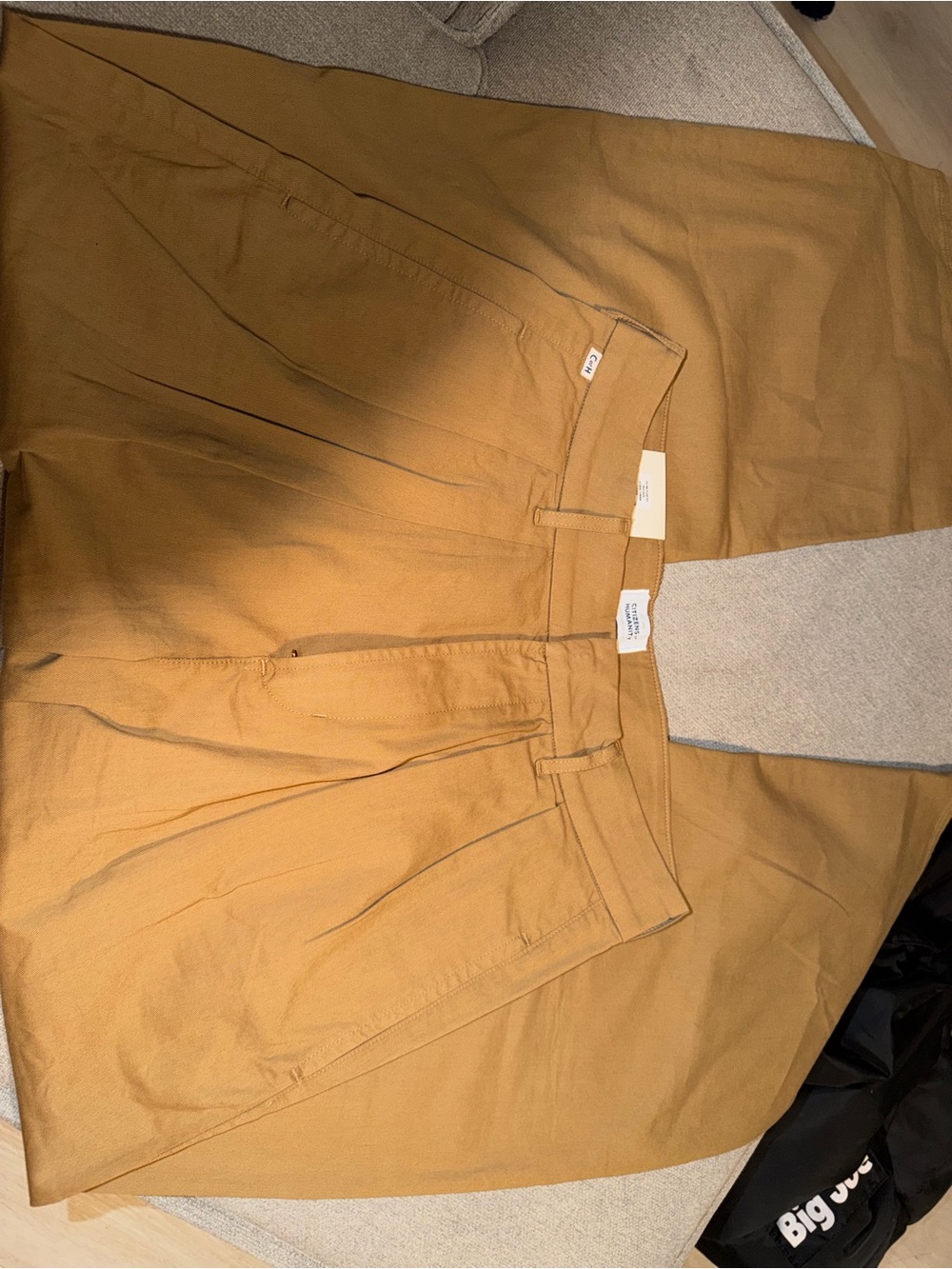 Wide-Leg High-Waist Pants in Tan, PANTALONES PLISADOS PETRA - Picture 10 of 12